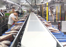 鞋帮起毛后等待进入下一工序