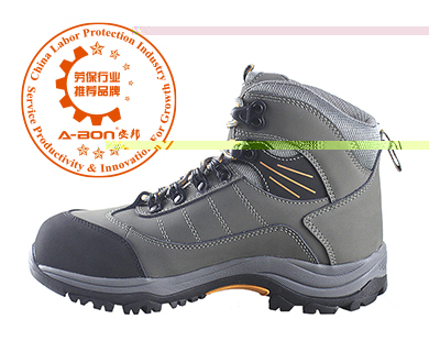 B046-2【JUMPER穿越者系列】辉赫然中帮高腰轻奢户外运动款羊羔毛保暖干爽保护足趾防砸防穿刺6KV电绝缘或防静电多功能安全劳保鞋GB21148-2020电工